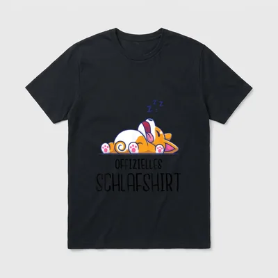 Offizielles Schlaf mit süßem T-Shirt – Klassisches T-Shirt in Schwarz