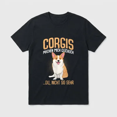Corgi Spruch lustig Hundehalter T-Shirt – Klassisches T-Shirt in Schwarz