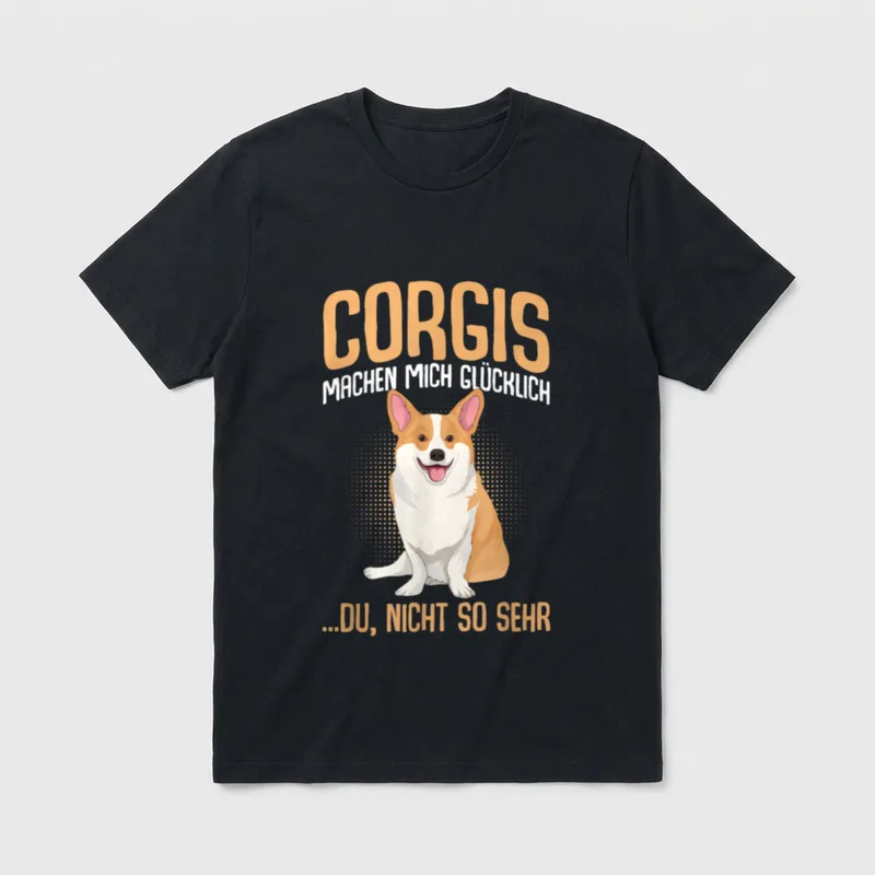 Corgi Spruch lustig Hundehalter T-Shirt – Klassisches T-Shirt in Schwarz