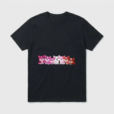 Lippenstift Lesbische Flagge Pride T-Shirt – Klassisches T-Shirt in Schwarz