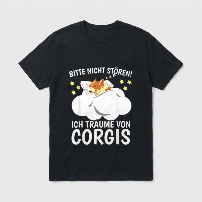 Bitte nicht stören Schlafshirt T-Shirt – Klassisches T-Shirt in Schwarz