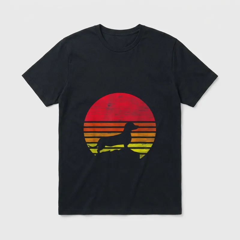 Dackel Geschenke & Kleidung T-Shirt – Klassisches T-Shirt in Schwarz