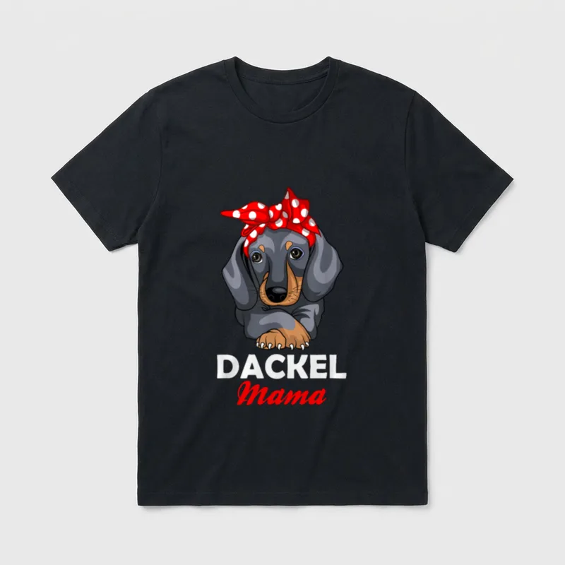 Dackel Mama Dachshund Hundebesitzerin T-Shirt – Klassisches T-Shirt in Schwarz