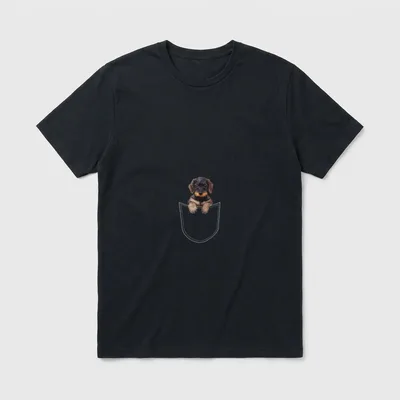 Rauhaardackel Teckel Dachshund T-Shirt – Klassisches T-Shirt in Schwarz