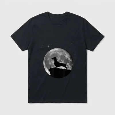 Dackel Hunde T-Shirt – Klassisches T-Shirt in Schwarz