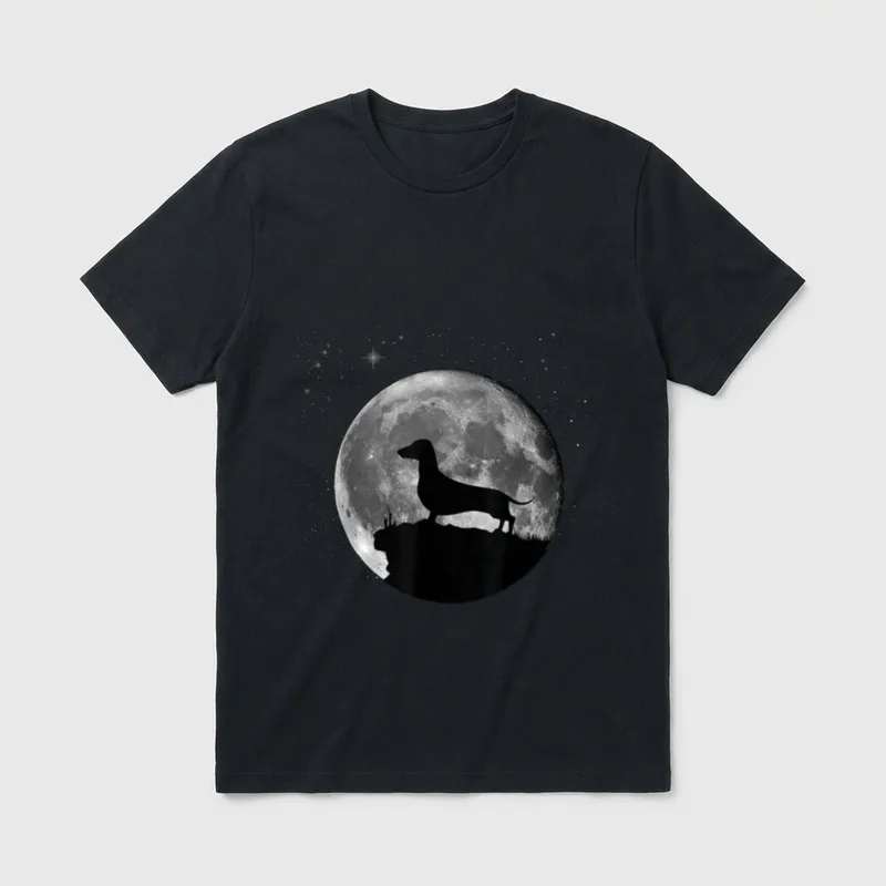 Dackel Hunde T-Shirt – Klassisches T-Shirt in Schwarz