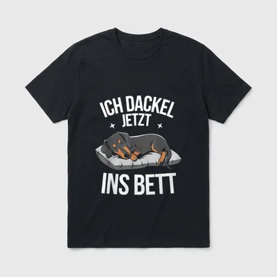 Dackel Hund Hunde Geschenke T-Shirt – Klassisches T-Shirt in Schwarz
