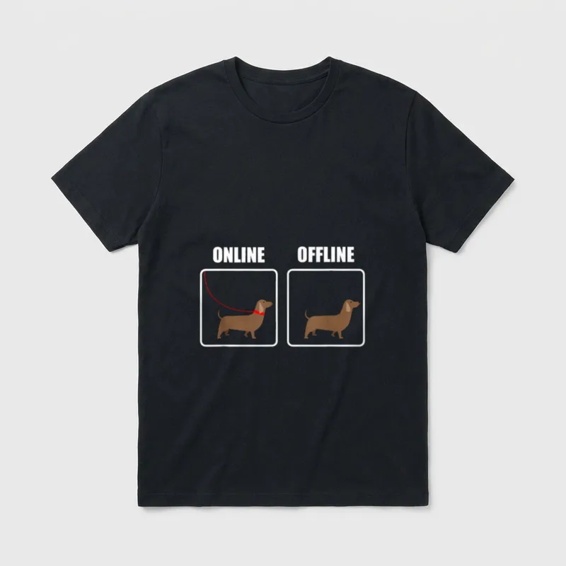 Dackel Teckel Hundefreund Hund T-Shirt – Klassisches T-Shirt in Schwarz