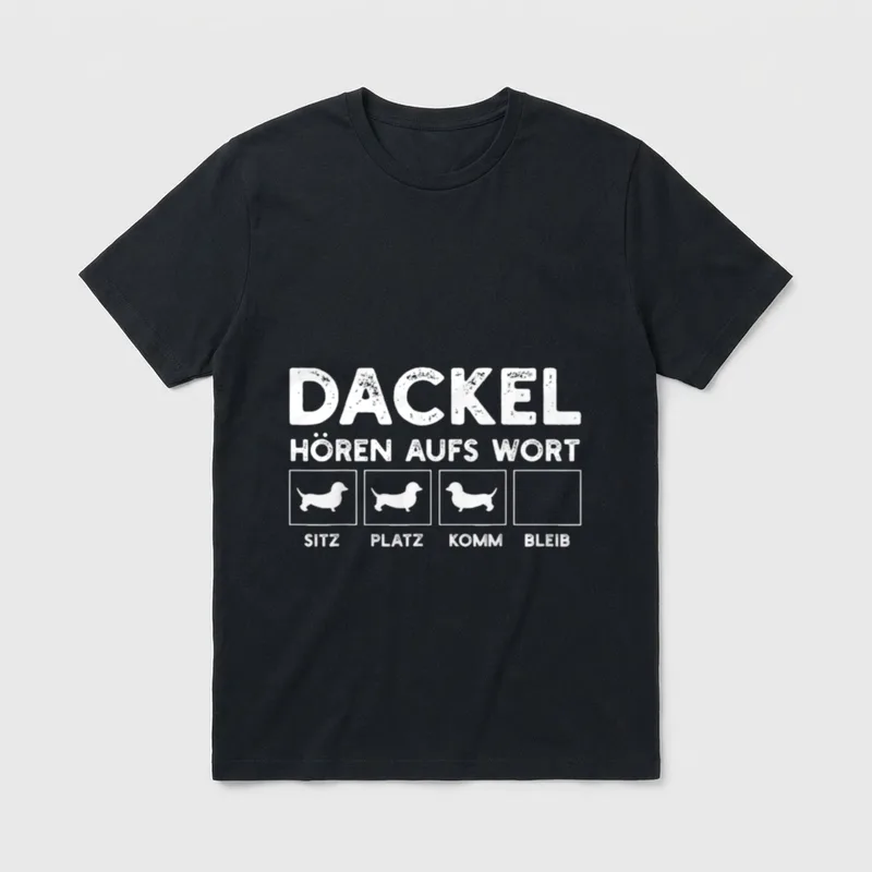 Dackel Haustier Dackelbesitzer Hund T-Shirt – Klassisches T-Shirt in Schwarz