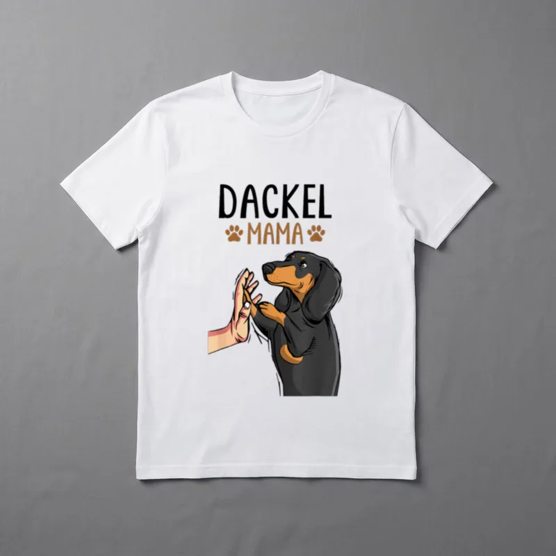 Dackel Mama Süßes Dachshund T-Shirt – Klassisches T-Shirt in Schwarz
