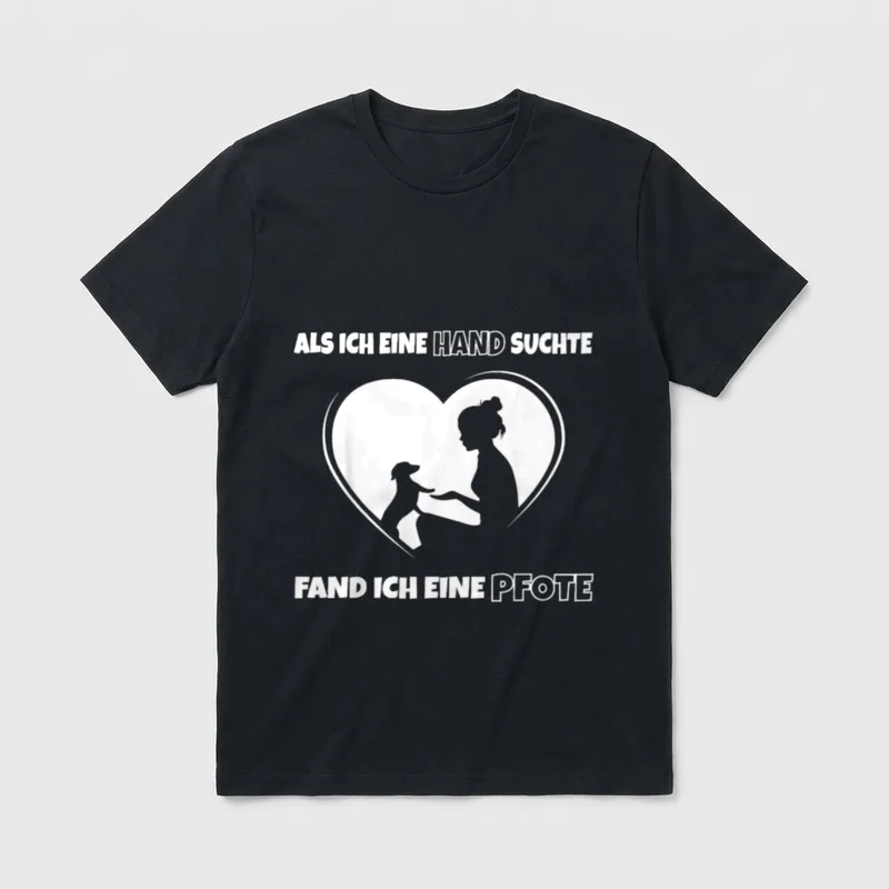 Dackel Spruch Frauchen Dachshund T-Shirt – Klassisches T-Shirt in Schwarz