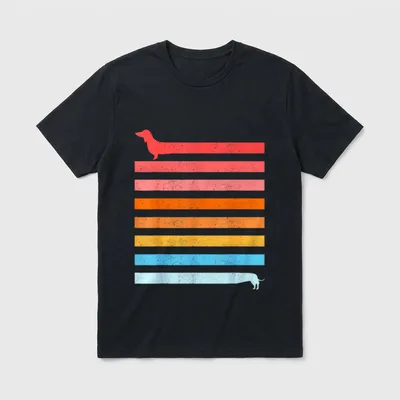 Dackel Hund Lustiges Design T-Shirt – Klassisches T-Shirt in Schwarz