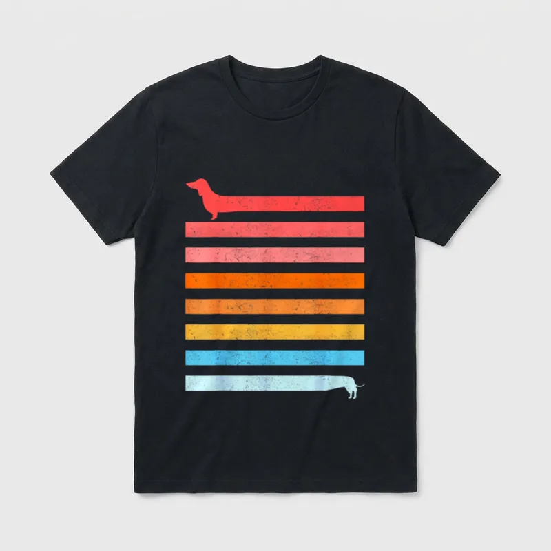Dackel Hund Lustiges Design T-Shirt – Klassisches T-Shirt in Schwarz