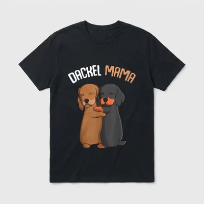 Dackel Mama Dachshund Hundehalterin T-Shirt – Klassisches T-Shirt in Schwarz