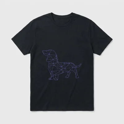 Hunde Tiermotiv Dackel T-Shirt – Klassisches T-Shirt in Schwarz