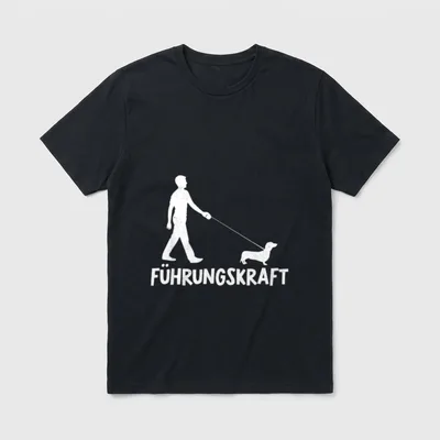 Dackel Führungskraft Teckel Hunde T-Shirt – Klassisches T-Shirt in Schwarz