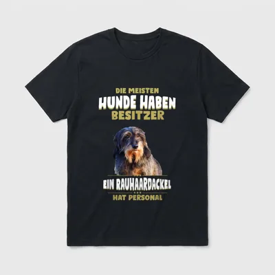 Rauhaardackel Rauhaardackel Hund T-Shirt – Klassisches T-Shirt in Schwarz