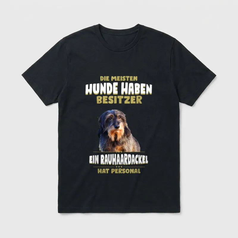 Rauhaardackel Rauhaardackel Hund T-Shirt – Klassisches T-Shirt in Schwarz