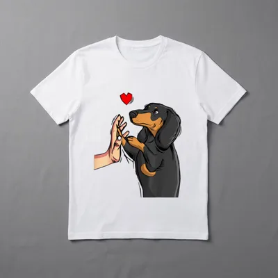 Dackel Liebe Hundehalter Frauchen T-Shirt – Klassisches T-Shirt in Schwarz