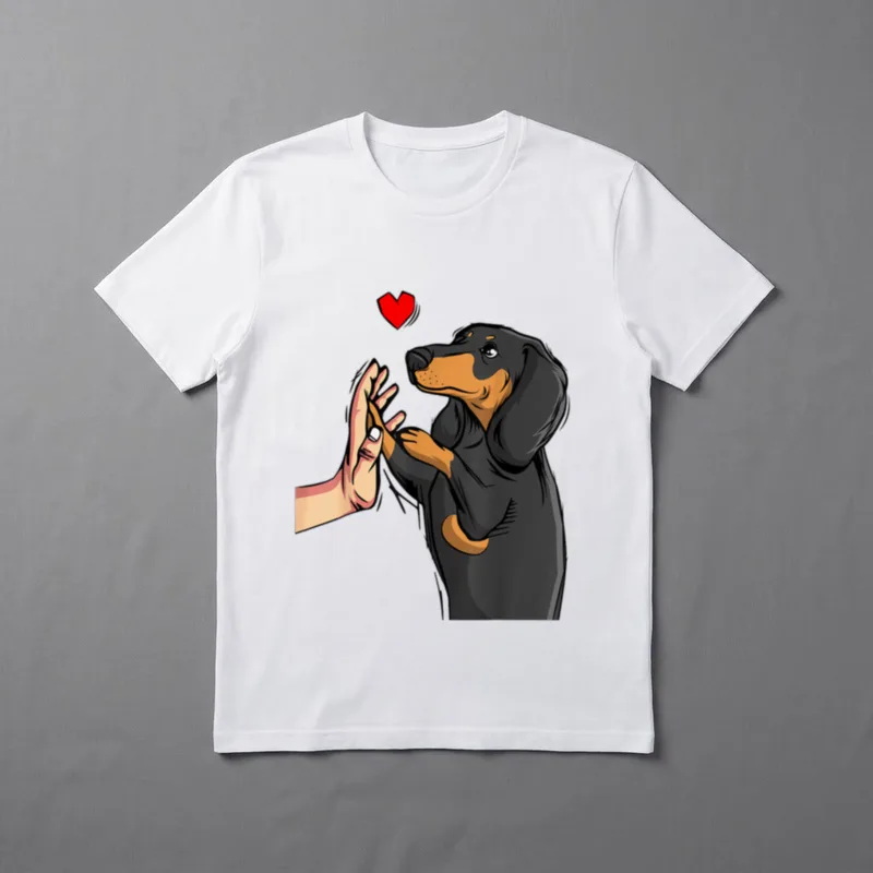 Dackel Liebe Hundehalter Frauchen T-Shirt – Klassisches T-Shirt in Schwarz