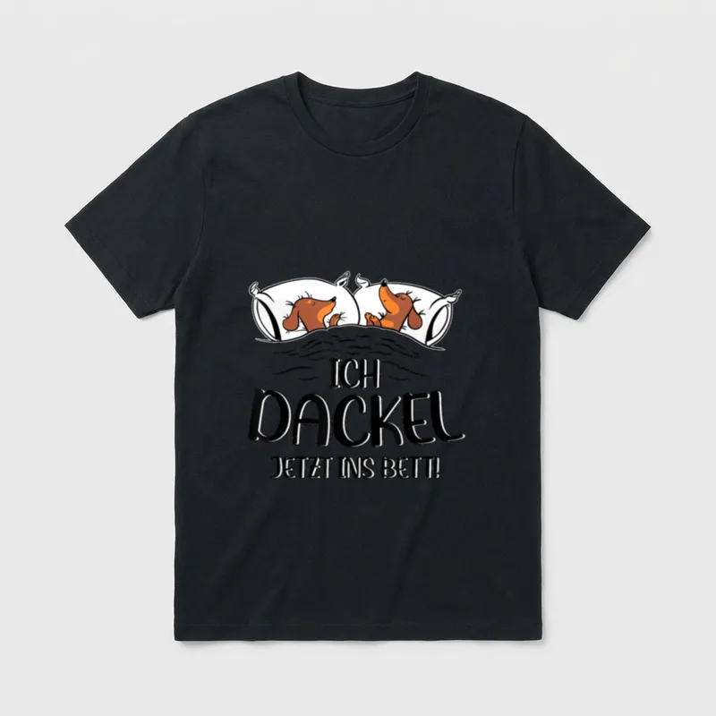 Dackel Offizielles Schlaf Ich T-Shirt – Klassisches T-Shirt in Schwarz