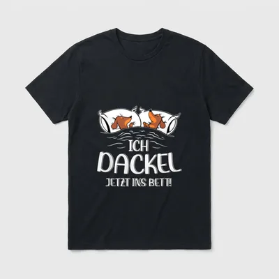 Dachshund Teckel Hundeliebhaber Schwarz T-Shirt – Klassisches T-Shirt in Schwarz