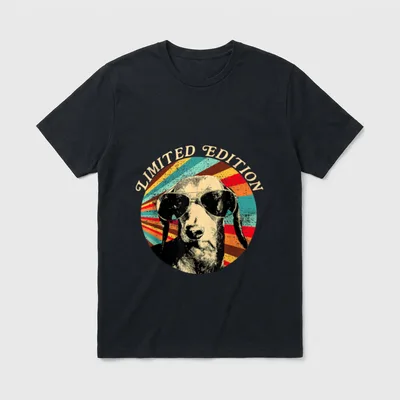 Dackel Dackelhund Silhouette Sonnenbrille T-Shirt – Klassisches T-Shirt in Schwarz