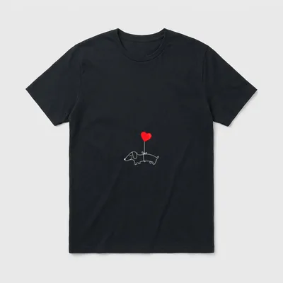 DACKEL Dachshund TECKEL DACKELLIEBE T-Shirt – Klassisches T-Shirt in Schwarz