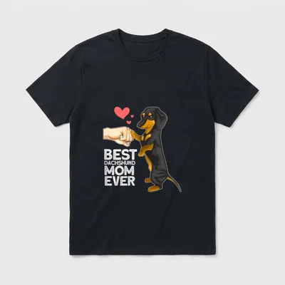 Best Dachshund Mom Ever T-Shirt – Klassisches T-Shirt in Schwarz