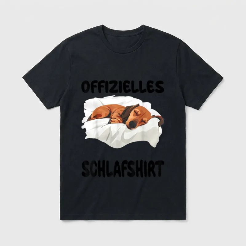Lustiges Dackel Wiener Hund T-Shirt – Klassisches T-Shirt in Schwarz