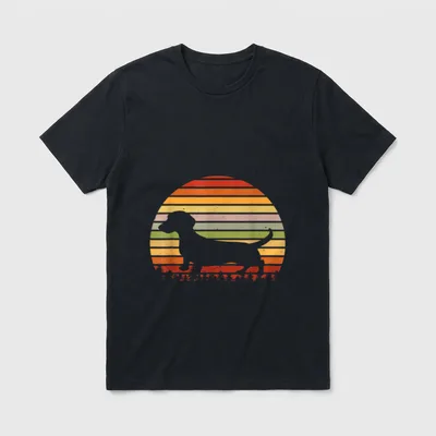 Dackel Für Frauen Dachshund T-Shirt – Klassisches T-Shirt in Schwarz