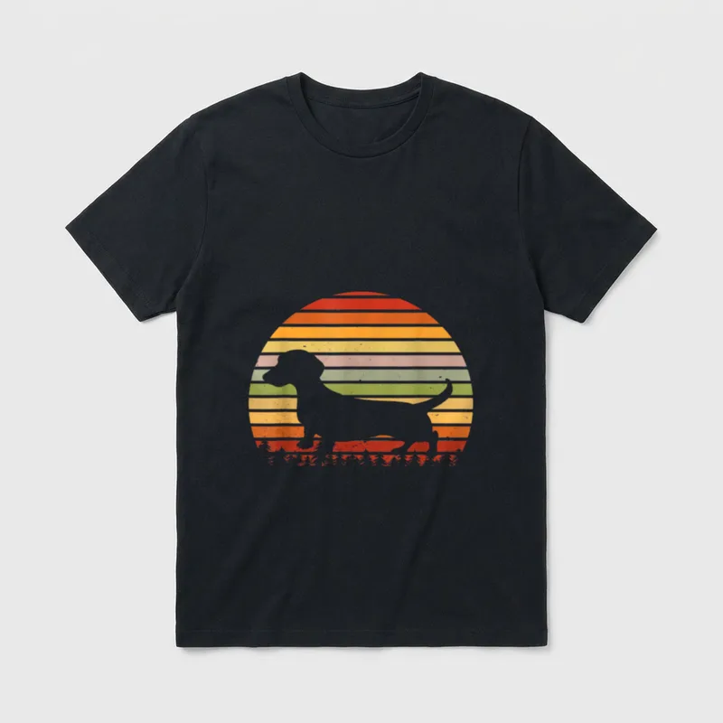 Dackel Für Frauen Dachshund T-Shirt – Klassisches T-Shirt in Schwarz