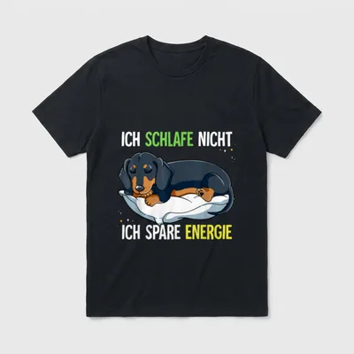 Ich Schlafe Nicht Ich T-Shirt – Klassisches T-Shirt in Schwarz