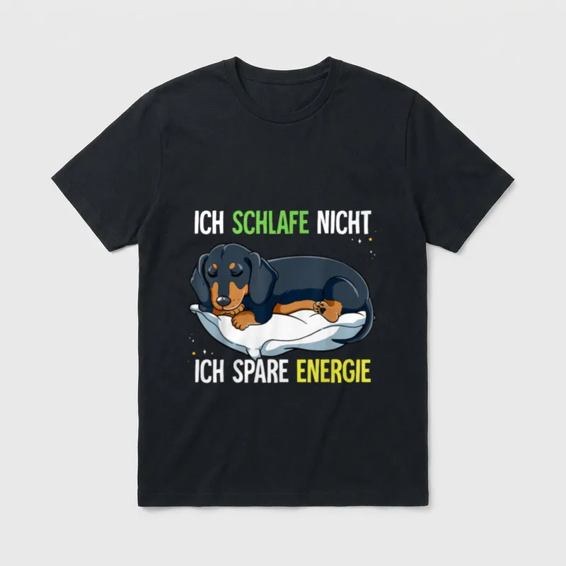 Ich Schlafe Nicht Ich T-Shirt – Klassisches T-Shirt in Schwarz