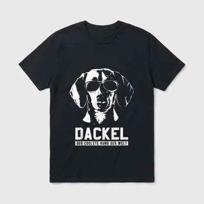 Dackel Dachshund Sonnenbrille Outfit T-Shirt – Klassisches T-Shirt in Schwarz