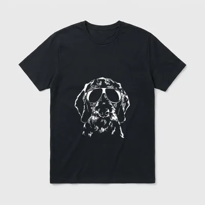 Lustiger Rauhaardackel cool Sonnenbrille T-Shirt – Klassisches T-Shirt in Schwarz