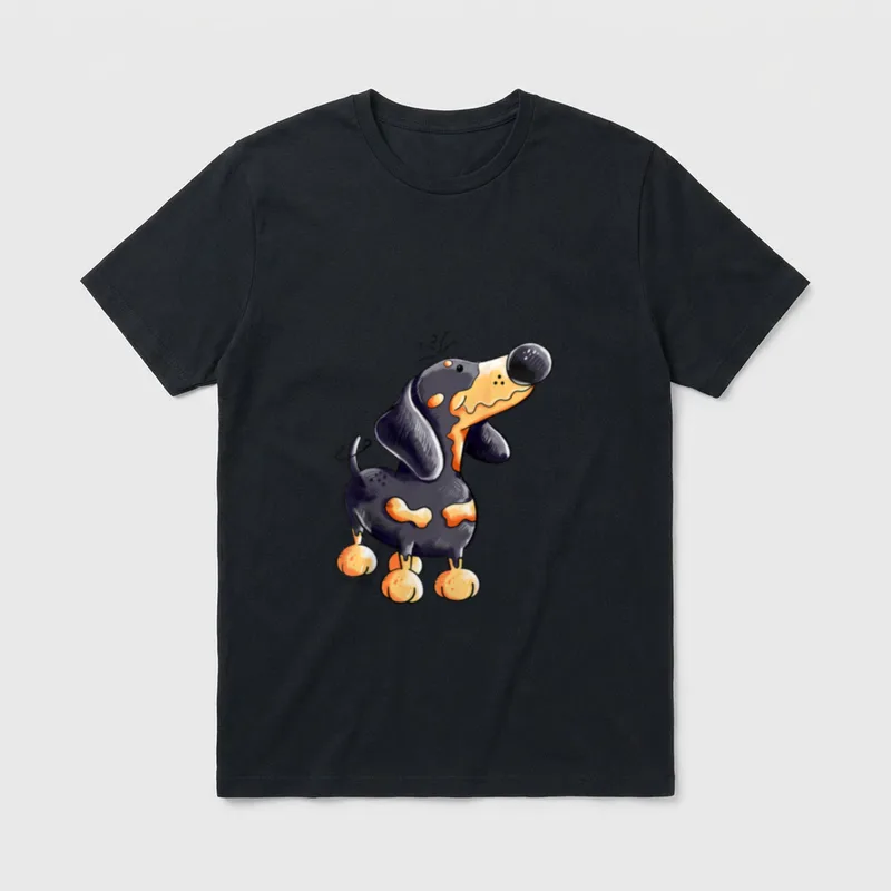 Drolliger Dackel T I T-Shirt – Klassisches T-Shirt in Schwarz