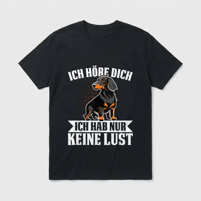 Ich höre Dich ich Habe T-Shirt – Klassisches T-Shirt in Schwarz