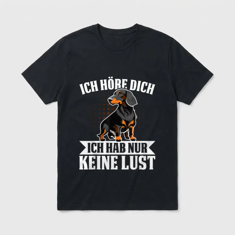 Ich höre Dich ich Habe T-Shirt – Klassisches T-Shirt in Schwarz