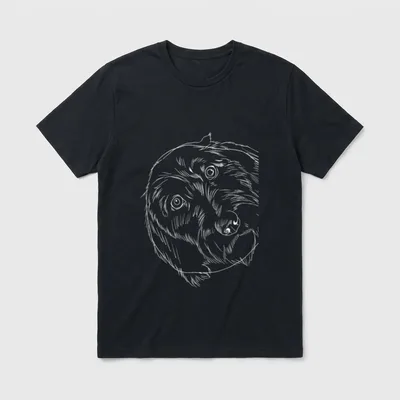 Hund Rauhaardackel Dackel T-Shirt 0222 – Klassisches T-Shirt in Schwarz
