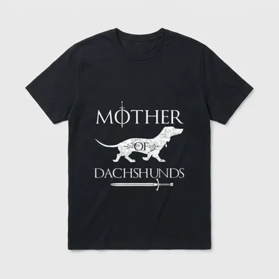 Mutter der Dackel niedlicher T-Shirt – Klassisches T-Shirt in Schwarz