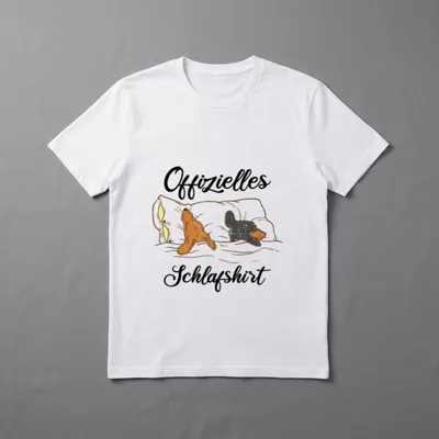 Offizielles Schlafshirt Dackel Dackelhund Hund T-Shirt – Klassisches T-Shirt in Schwarz
