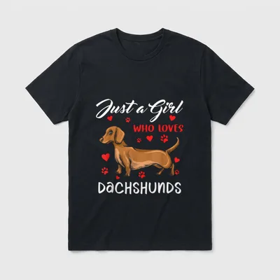Dackel Für Frauen Dachshund Dixie T-Shirt – Klassisches T-Shirt in Schwarz