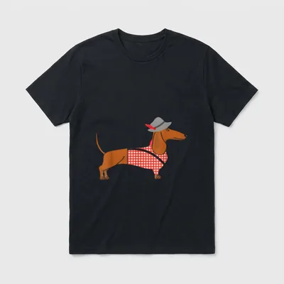 Lustiges Dackel Oktoberfest Dackel T-Shirt – Klassisches T-Shirt in Schwarz