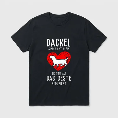 Dackel Dackel Besitzer Holzhaar T-Shirt – Klassisches T-Shirt in Schwarz