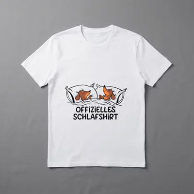 Dackel Dackelhund Offizielles Schlafshirt Retro T-Shirt – Klassisches T-Shirt in Schwarz