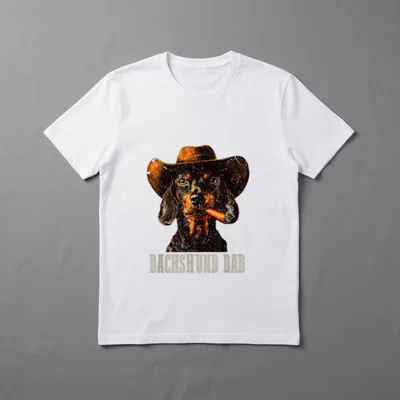 Dackel Hund Vintage Bester T-Shirt – Klassisches T-Shirt in Schwarz