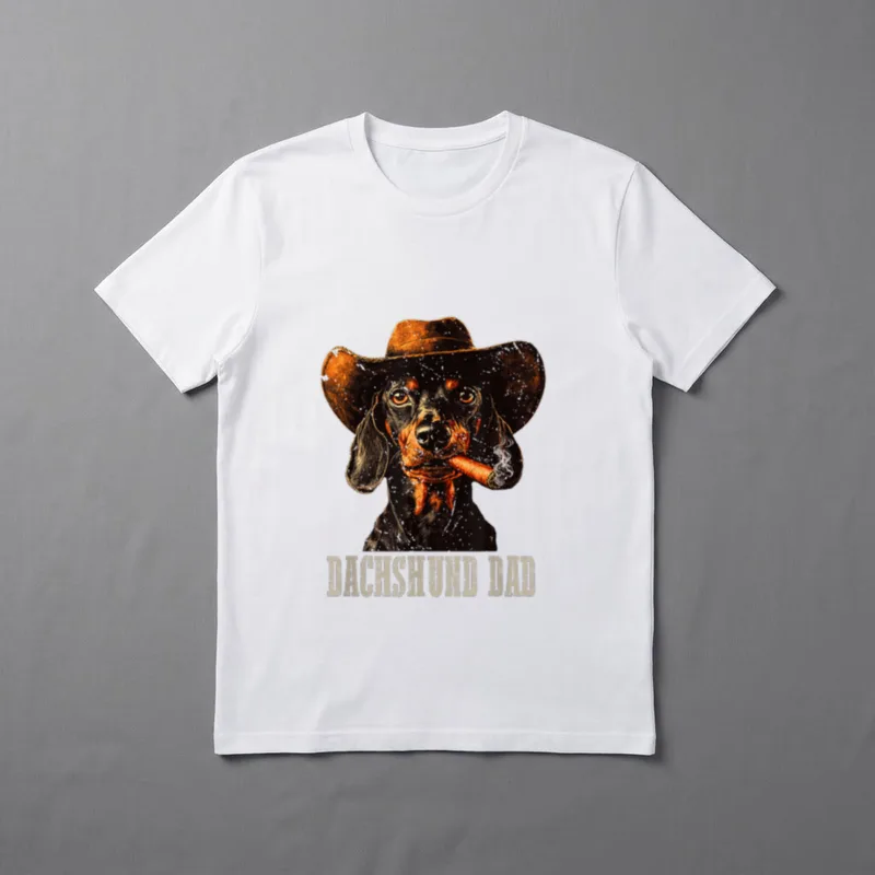 Dackel Hund Vintage Bester T-Shirt – Klassisches T-Shirt in Schwarz