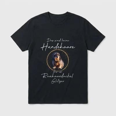 Rauhaardackel Rauhaardackel Hund Schwarz T-Shirt – Klassisches T-Shirt in Schwarz