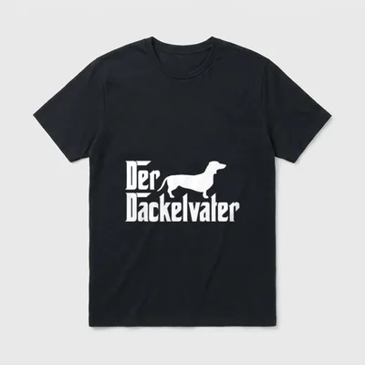 Dackel Dackel Dackel Papa T-Shirt – Klassisches T-Shirt in Schwarz